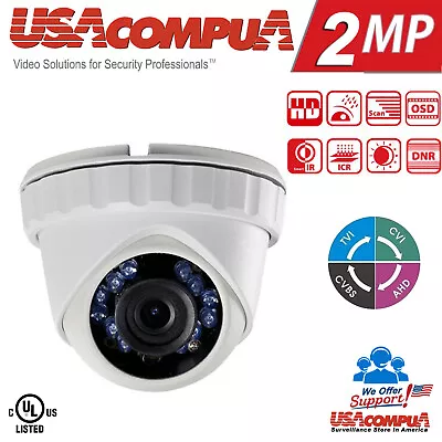 LTS 2MP Camera TVI-CVI-AHD-CVBS LTS 1080P 2.8mm IR 80Ft Mini Turret CMHT2122-28F • $34.98