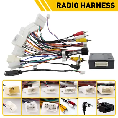 For Toyota Aftermarket Radio Stereo Car Wire Harness Cable Adapter W/ Canbus BOX • $27.59