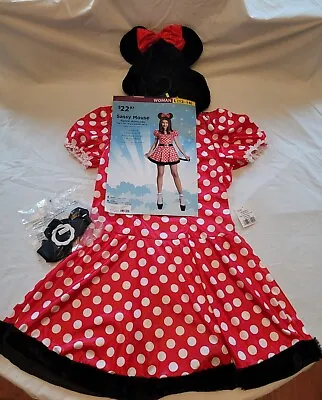 Halloween Costume Womens Sassy Mouse Dress With Hood And Belt NWT Large (12-14)  • $14.99