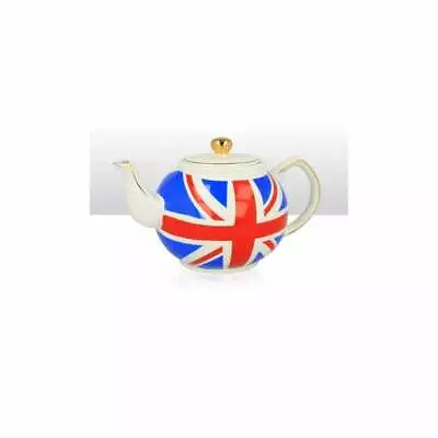 Union Jack Round Tea Pot.     UK Seller • £22.49