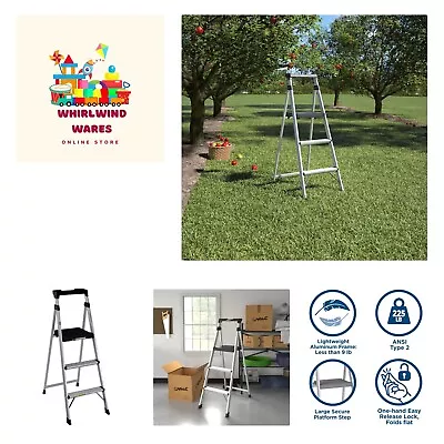 Cosco Three Step 5' Lite Solutions Folding Step Ladder • $62.99