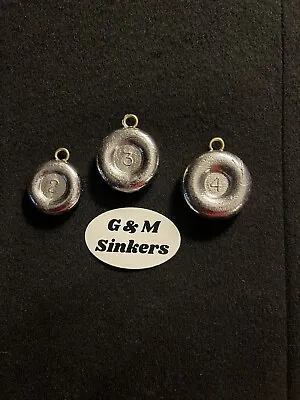 River Coin Sinkers Assort 11-2oz 10-3 Oz 8-4oz Fishing Weights USA Made • $27