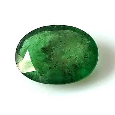 Zambian Emerald Faceted Oval 2.40 Carat Natural Untreated Gemstone 11.4X8.5 Mm • $51.29