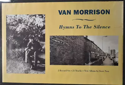 VAN MORRISON  Hymns To The Silence Rare Original 2-sided Promotional Poster • $24.99