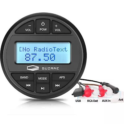 $99.99 • Buy Marine Bluetooth Stereo System Unit Boat FM AM Radio For ATV UTV RV UV SPA