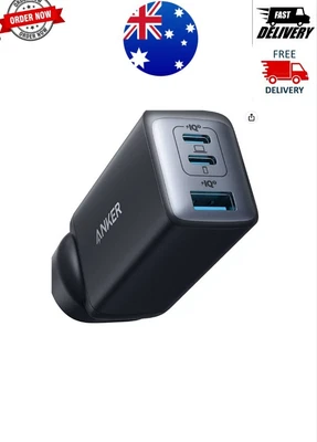 $73.95 • Buy Anker USB C Charger, 735 AU Plug (Nano II 65W), PPS 3-Port Fast Wall Charger -AU