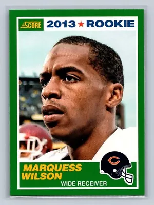 2013 Score #402 Marquess Wilson Rookie RC Chicago Bears • $1.89