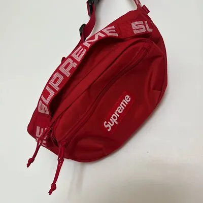 Authentic Supreme SS18 Waist Bag In The Trendiest Color At The Moment - Red • $300