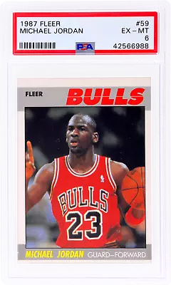 1987 Fleer #59 Michael Jordan PSA 6 • $228