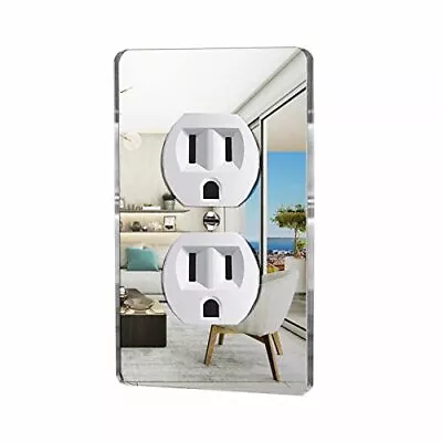 1 Pcs Mirror Outlet Covers Durable Light Switch Plates Acrylic Mirrored Wall ... • $15.23