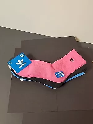 Adidas Meta 3-Pack Crew Socks Size 6 - 12 GC5936  • $20.95