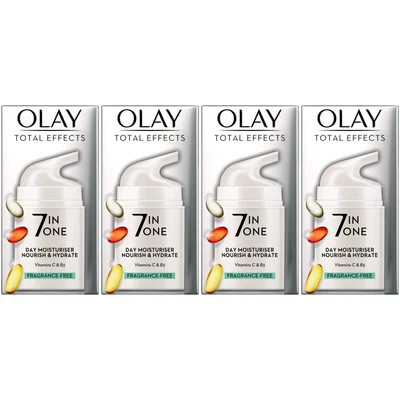 $187.95 • Buy 4 Olay Total Effects Day Cream Moisturiser 7-In-1 AntiAgeing Fragrance Free 50ml