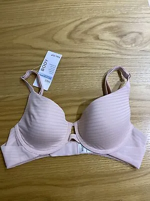 BNWT M&S Soft Pink Body Shape Define Natural Uplift Wired Full Cup Bra Size 34A • £13.49