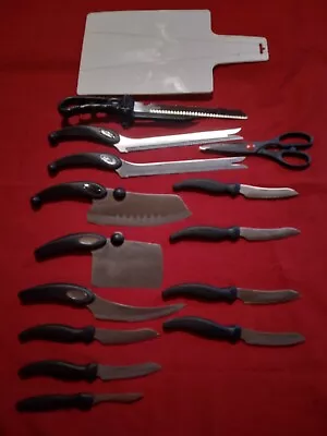 Miracle Blade The Perfection Series Stainless Steel Knife 14 Pc Set Serrated  ✞ • $99.97