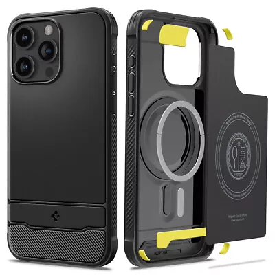 IPhone 15 Pro Max Case / IPhone 15 Pro | Spigen [Rugged Armor] MagFit • $19.99