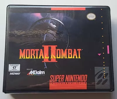 Mortal Kombat II CASE ONLY Super Nintendo SNES Box BEST Quality Available • $11.67