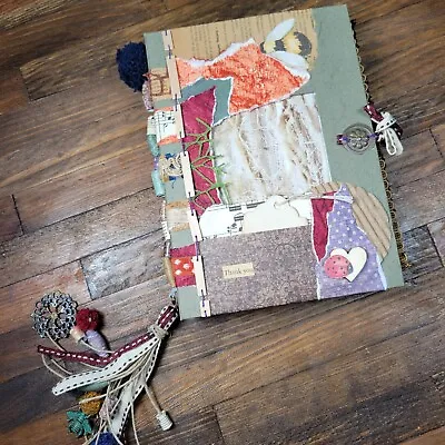 Handcrafted Mixed Media Junk Journal - Smash Book Notebook Or Commonplace Book • $36