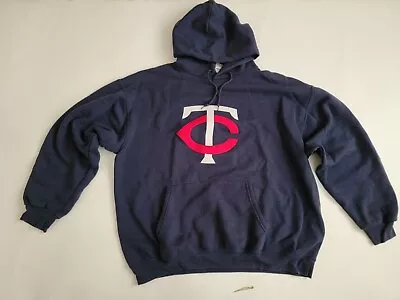 Minnesota Twins General Merchandise Blue Hoodie Hooded Sweatshirt Men's Large • $35.95