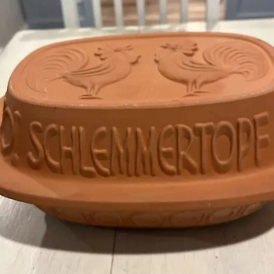 Vintage Schlemmertopf 836 W. Germany Clay Cooker Baker Roaster Scheurich-Keramik • $42.98