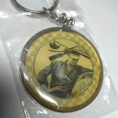 Elvis Presley Keychain 2002 With Warheimer Image On Harley • $9.89