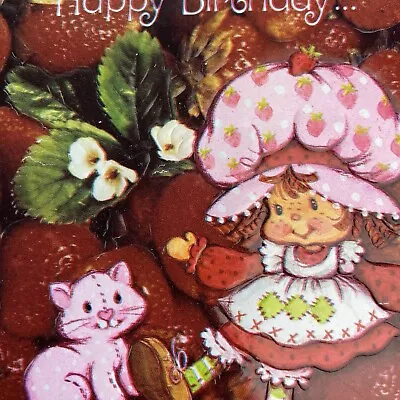 Vintage Strawberry Shortcake Birthday Greeting Card Unused With Envelope 1981 • $16.50