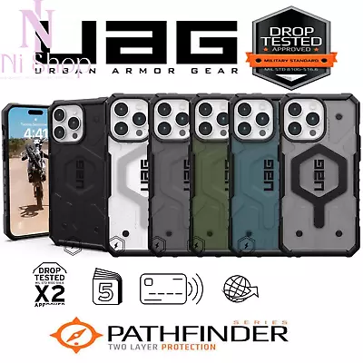 UAG Pathfinder Magsafe Tough Case Iphone 12 13 14 15 Pro Max Plus Magnetic Cases • £19.21