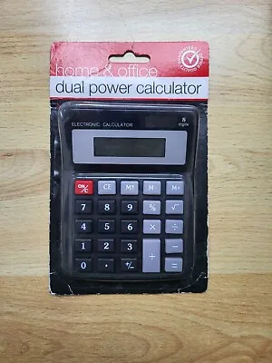 £5.99 • Buy Calculator Dual Power 8 Digits Standard Function Home And Office Big Button 