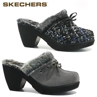 £14.95 • Buy Ladies New Skechers Slippers Home Outdoor Full Fur Winter Warm Shoes Clogs Size