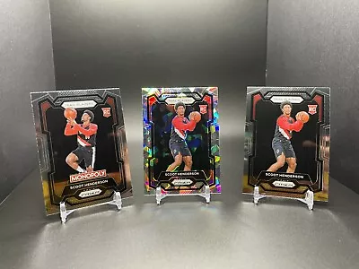 2023-24 Panini Prizm Scoot Henderson Rookie Lot - Cracked Ice & Base - Blazers • $15