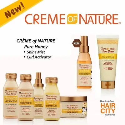 Creme Of Nature Pure Honey Hair Care Products For Dry Dehydrated Hair Full Range • £9.98