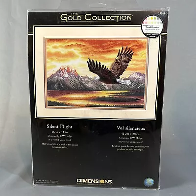 Gold Collection Eagle Silent Flight Dimensions Cross Stitch Kit 35165 16  X11  • $39.95