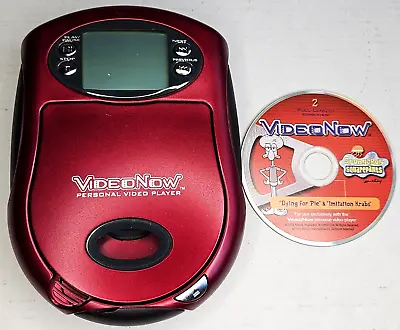 Video Now Personal Video Player - Original Red W Spongebob Disc - Tested • $18.99