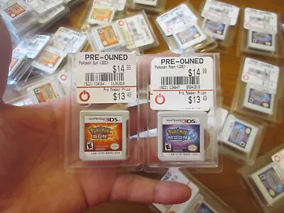 $69.31 • Buy Pokemon MOON & SUN Nintendo 3DS LOT SET AUTHENTIC ONLY CARTRIDGE WORKS PERFECTLY