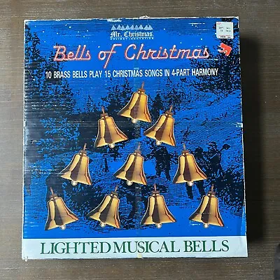 Mr. Christmas 1990 Lighted Musical Brass Bells Of Christmas 15 Songs W/Box • $79.99