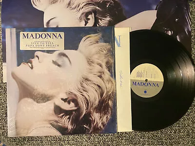 Madonna Lp True Blue 1986 N. MInt  In Shrink Original Press With Poster • $39.99