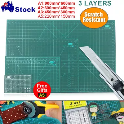 A1/A2 Large Thick Self Healing Cutting Mat Double-Side Art Craft DIY & A5 • $13.95