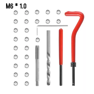 M6X1.0mm Metric Thread Repair Insert Kit Compatible Hand Tool For Repairing P3E8 • $9.99