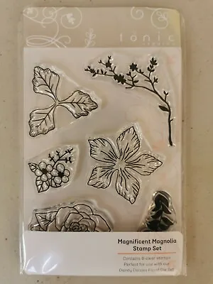 Tonic Studios - Clear Stamps- Magnificent Magnolia Stamp Set - 7 Stamps - 2437e  • £4.99