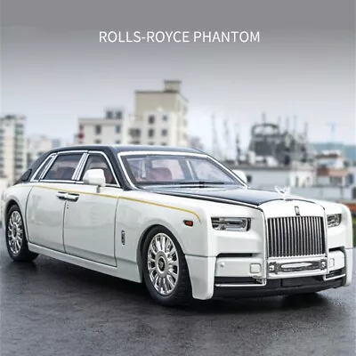 Car Toy Vehicle 1:18 Rolls-Royce Phantom Diecast Model Sound Light Kids Gifts • $55.99