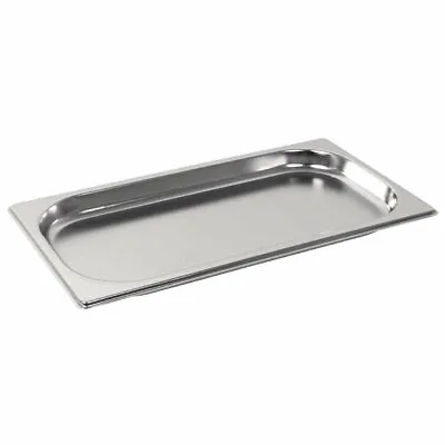 Gastronorm 1/3 Stainless Steel Containers Bain Marie Food Pan FREE DELIVERY • £6.80