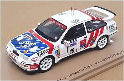 Spark 1/43 Scale S8702 - Ford Sierra RS Cosworth #18 3rd Lombard RAC Rally 1987 • £79.99