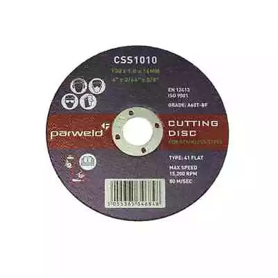 (PACK OF 25) Parweld (9 ) 230mm X 1.9mm Thin Stainless Steel Metal Cutting Discs • £41.99