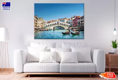 European City Of Amsterdam View Wall Canvas Home Decor Australian Made Quality • $449.92