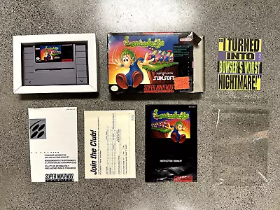 Lemmings SNES Super Nintendo Complete CIB Authentic Very Good Registration • $11.50