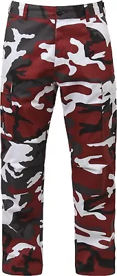 Tactical BDU Pants Camo Cargo Uniform 6 Pocket Camouflage Military Army Fatigues • $45.99