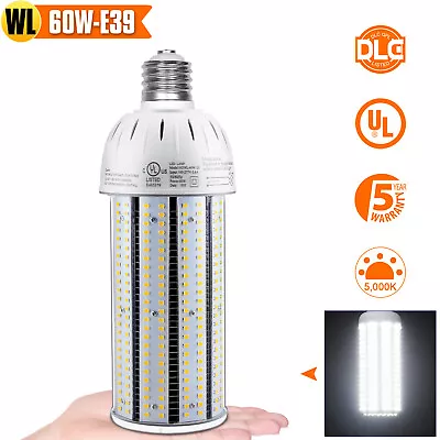 60W LED Corn Light Bulb E39 Mogul Base Warehouse Street Parking Lot Lighting DLC • $39.34