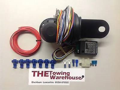 13 Pin Euro Electric Towbar Towing Wiring Kit 7way Bypass Relay Canbus • £47.99