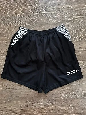 ADIDAS VINTAGE FOOTBALL SOCCER SHORTS 90’s Sz. M • $50.94