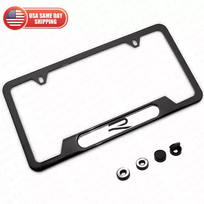 $27.99 • Buy VW R-Line Black Stainless Steel Front Or Rear Emblem License Plate Frame Cover