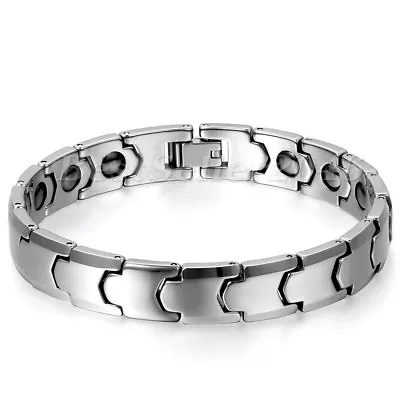 10MM Mens Tungsten Health Magnetic Power Cuff Bracelet For Arthritis Pain Relief • $23.99